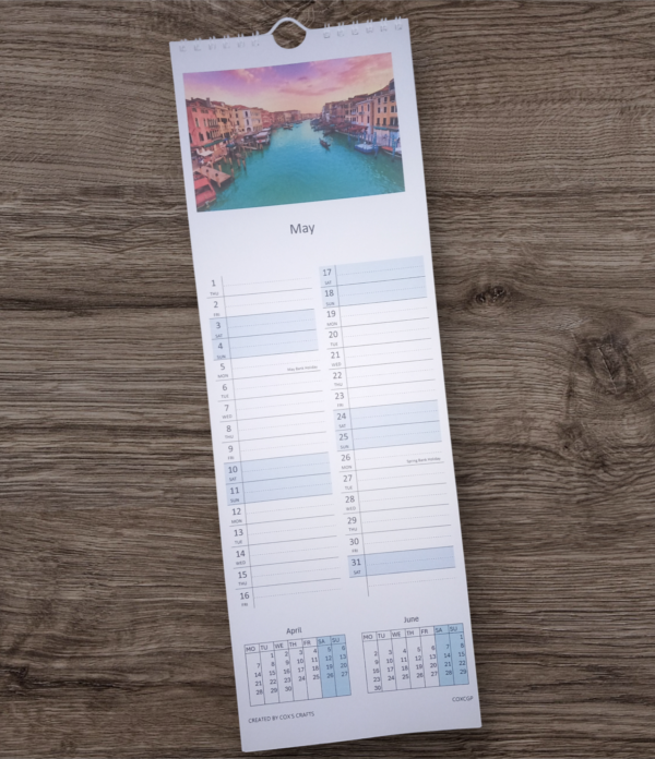 A3 Slimline Calendar - Image 4